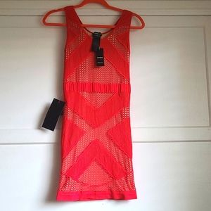 Bebe stretchy red dress
